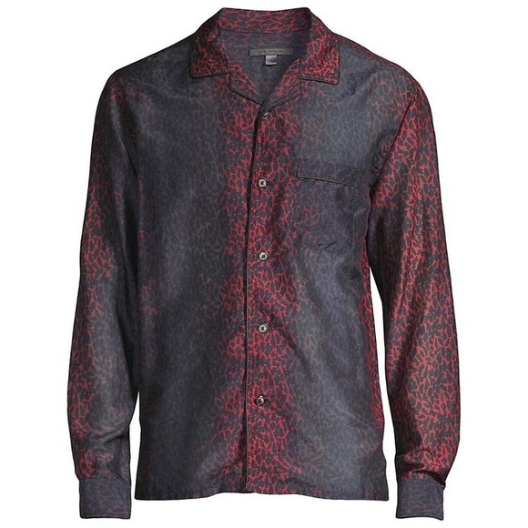 John Varvatos Farron Ombre animal print shirt. Size XS BNWT - Picture 5 of 7